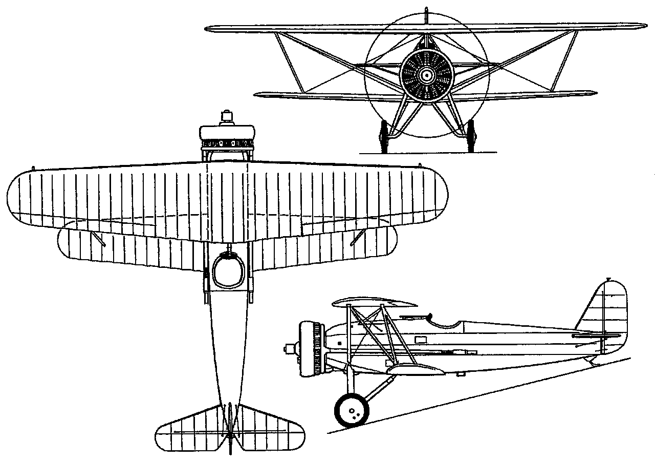 福克 D.XⅥ三視圖