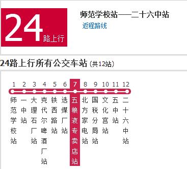 雙鴨山公交24路