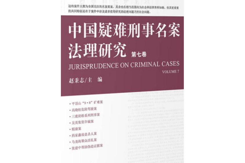 中國疑難刑事名案法理研究（第七卷）