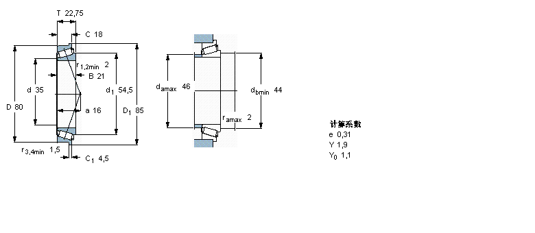 SKF 30307RJ2/Q軸承