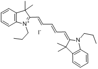 碘化-2-[5-（1,3-二氫-3,3-二甲基-1-丙基-2H-吲哚-2-亞基）-1,3-戊二烯基]-3,3-二甲基-1-丙基-3H-吲哚翁鹽