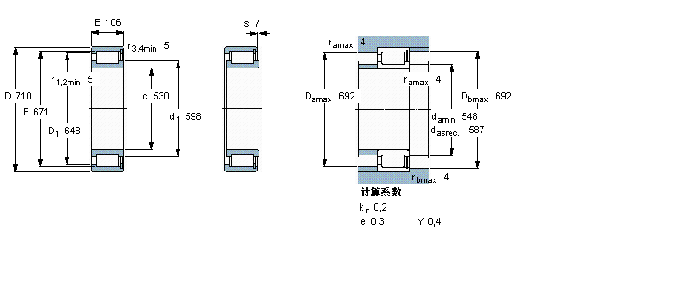 SKF NCF29/530V軸承