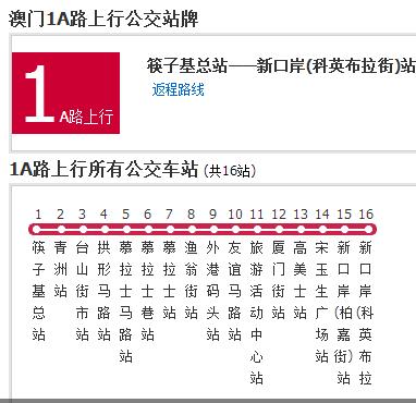 澳門公交1A路