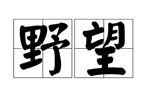 野望(日語詞語)