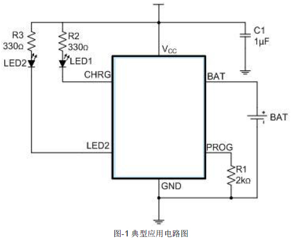 電子菸充電器IC晶片JQ317典型套用電路圖