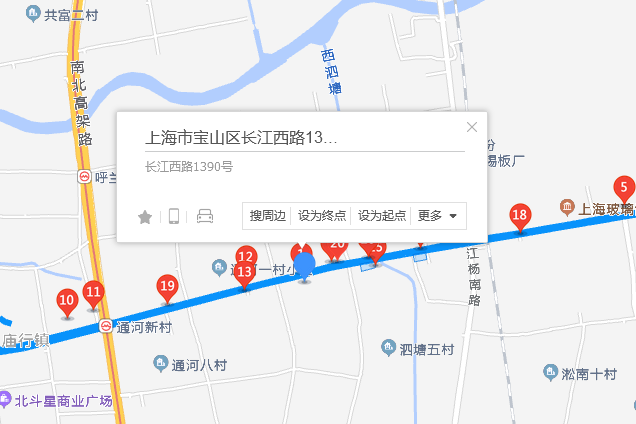 長江西路1390號