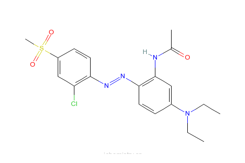 N-[2-[（2-氯-4-甲磺酸基苯基）偶氮]-5-（二乙基氨基）苯基]乙醯胺