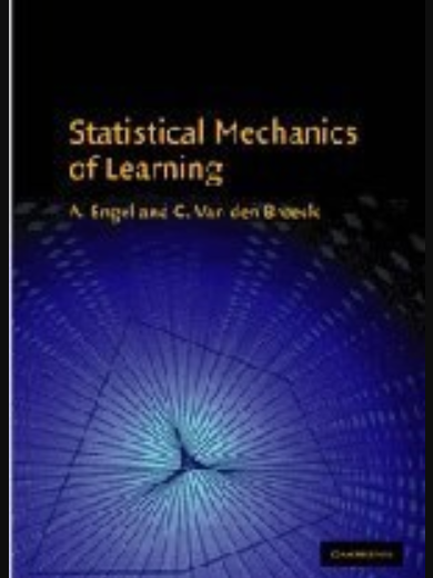 Statistical Mechanics of Learning