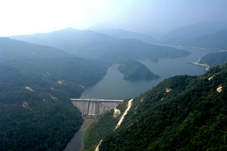 桐柏山鳥瞰圖