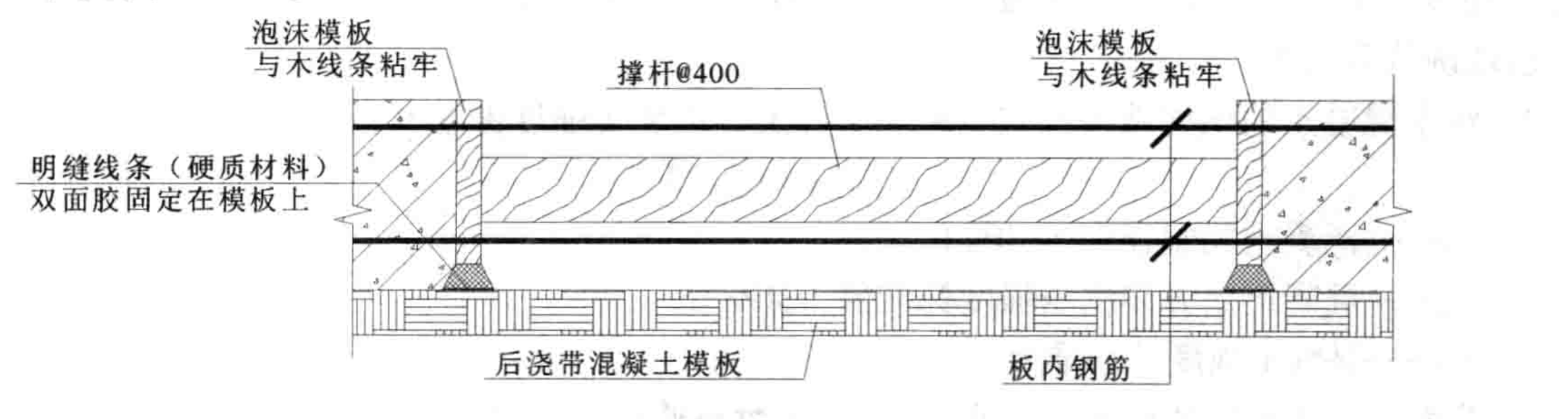 超長清水混凝土雨篷施工工法