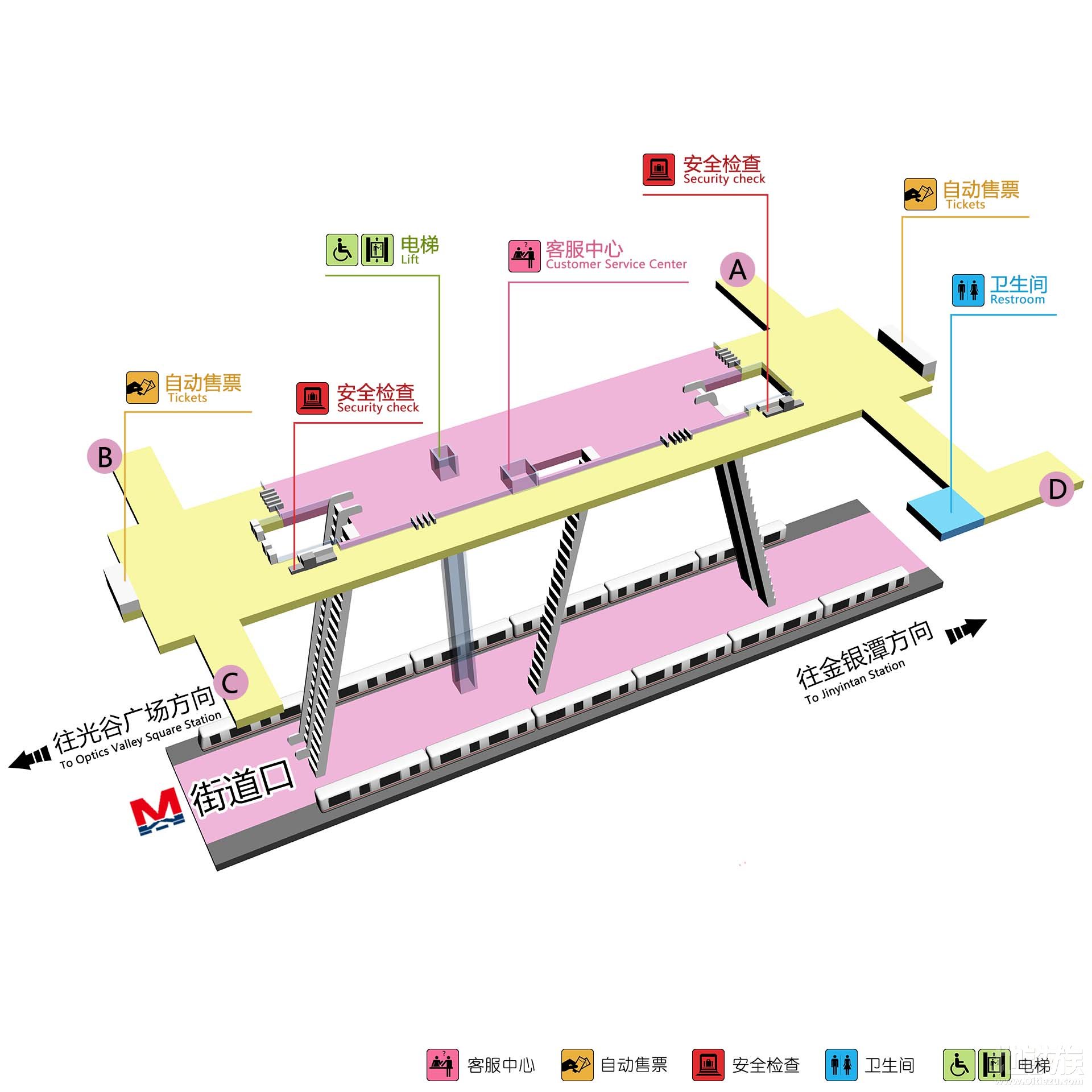 車站人性化設施布置圖