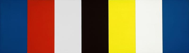 Red Yellow Blue White and Black