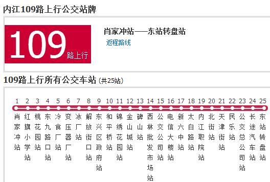 內江公交109路