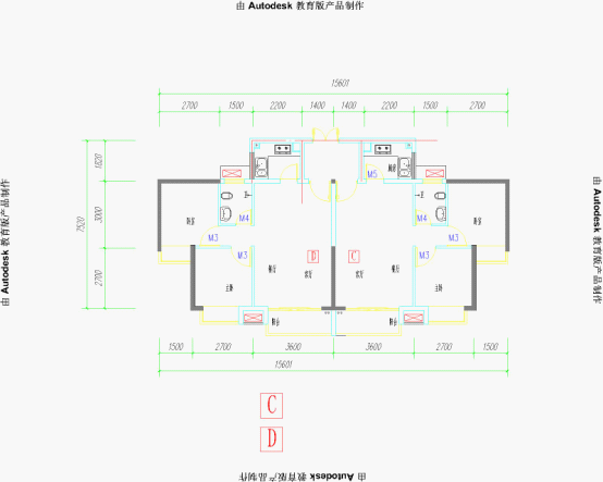 南江花園戶型平面圖-CD戶型