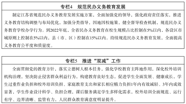 江蘇省“十四五”教育發展規劃