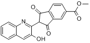 2,3-二氫-2-（3-羥基-2-喹啉基）-1,3-二氧代1-氫-茚-5-羧酸甲醚