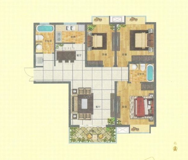 廣廈水岸東方戶型圖