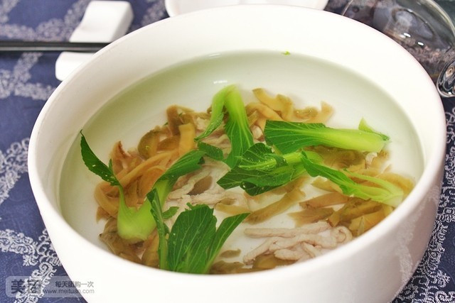 辣味肉絲榨菜湯