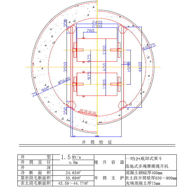 井筒布置