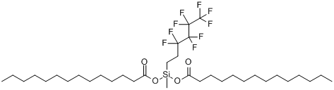 甲基（3,3,4,4,5,5,6,6,6-九氟己基）矽亞基（十四烷酸酯）