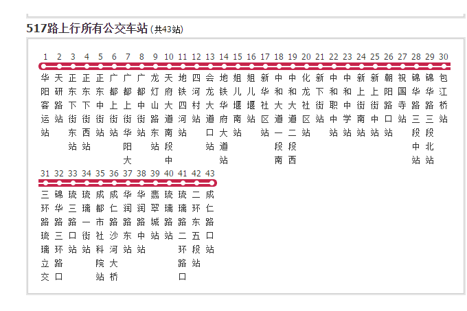 成都公交517路