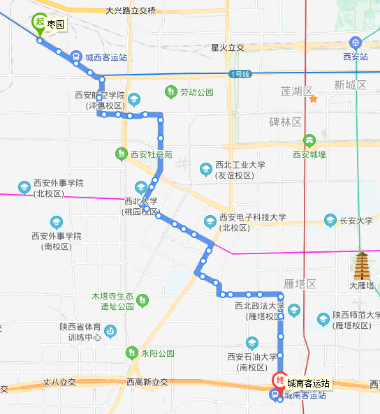 西安公交210路