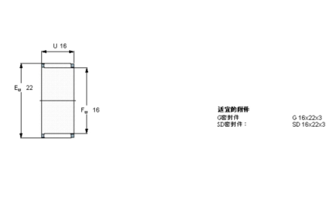 SKF K16x22x16軸承