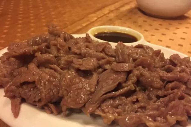 白灼牛肉片