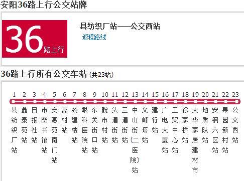 安陽公交36路