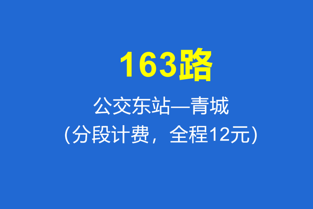 淄博公交163路