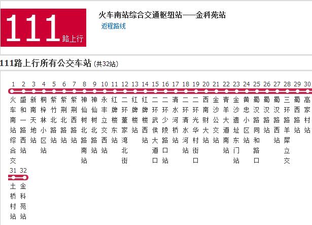 成都公交111路