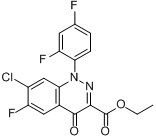 甲酸乙酯1-（2,4-二氟苯基）-7-氯-6-氟-4-氧代羥基吡啶[2,3-B]吡啶-3-羧酸