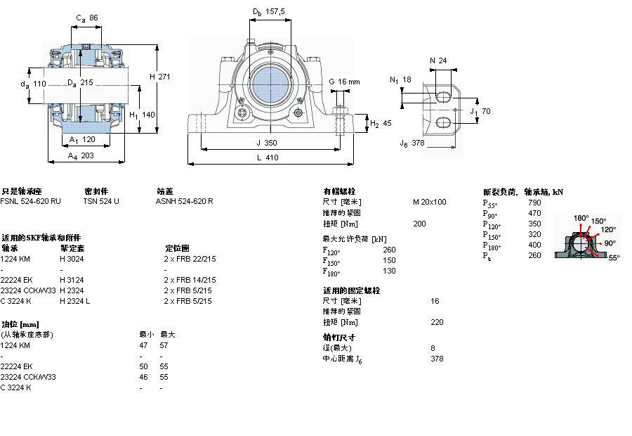 SKF FSNL524TURU軸承