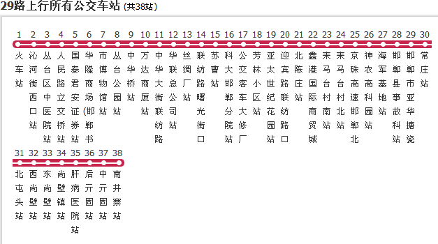 邯鄲公交29路