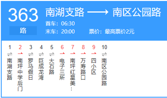 重慶公交363路