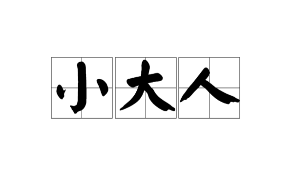 小大人(漢語詞語)