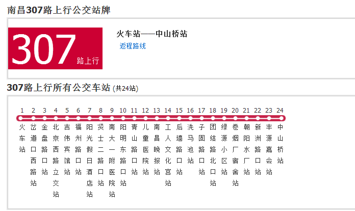 南昌公交307路