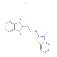 2-[[（1,3-二氫-1,3-二甲基-2H-苯並咪唑-2-亞基）甲基]偶氮]-3-甲基苯並噻唑翁氯化物