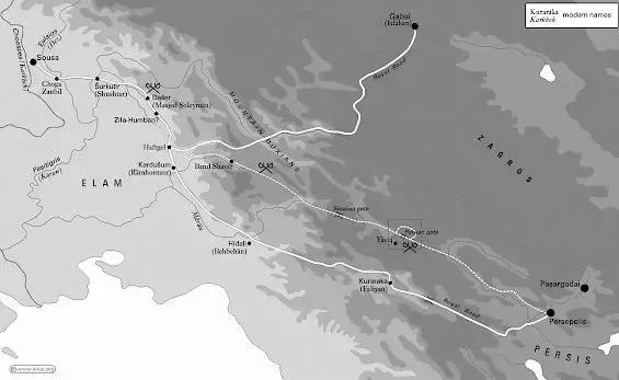 亞歷山大將全軍分成南北兩路進發