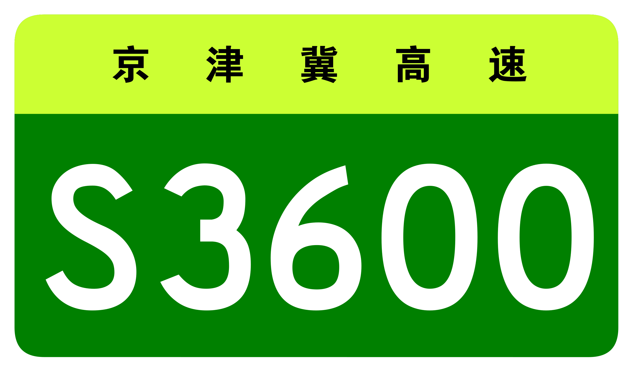 京津冀跨省市省級高速公路