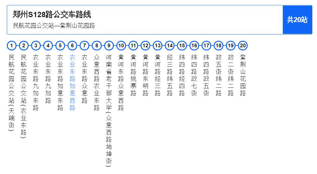 鄭州公交S128路