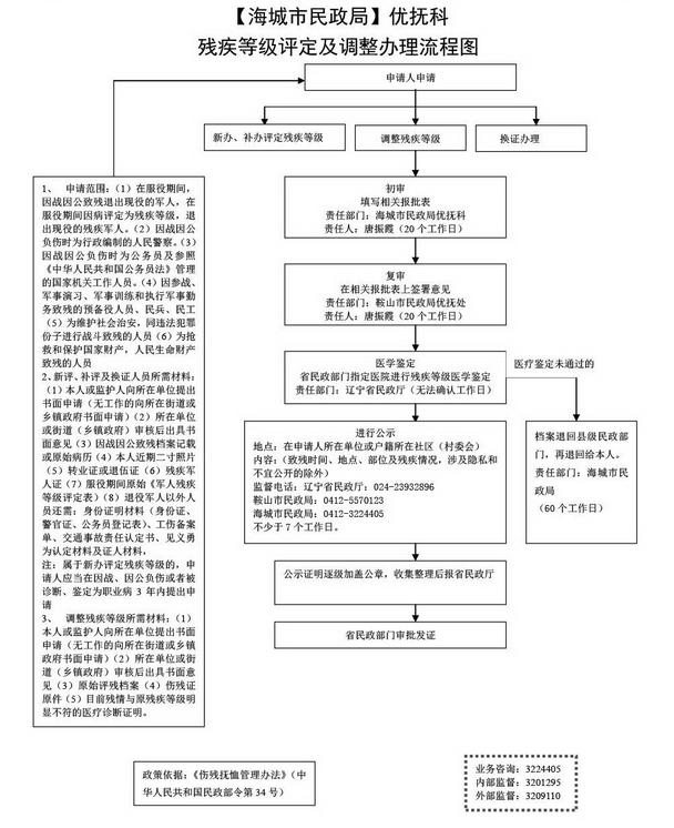 海城殘疾等級評定及調整指南