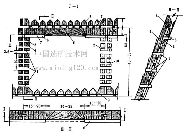 扇形工作線採礦法