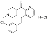 （1-甲基-4-哌啶基）[3-[2-（3-氯苯基）乙基]吡啶-2-基]甲酮鹽酸鹽