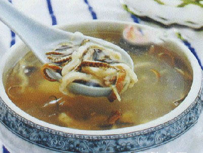 雞絲鱔魚湯
