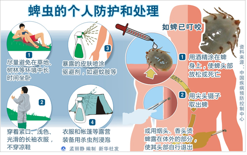 蜱蟲的個人防護和處理