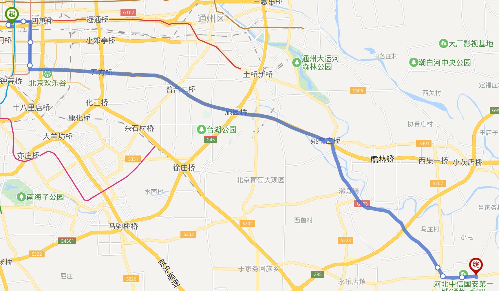北京公交快速直達專線100路