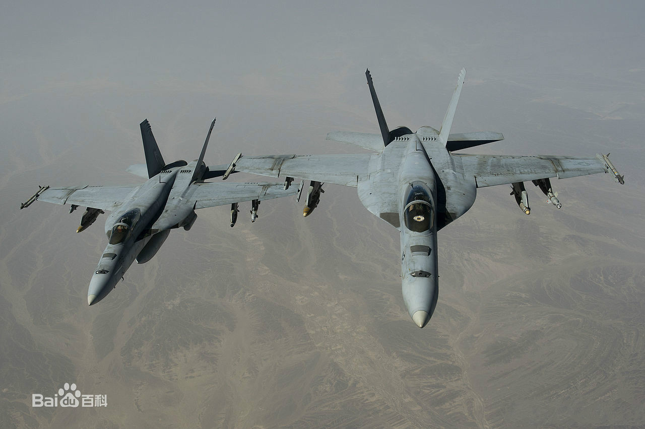 阿富汗戰爭中起飛自艾森豪號的F/A-18