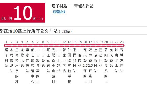 都江堰公交10路