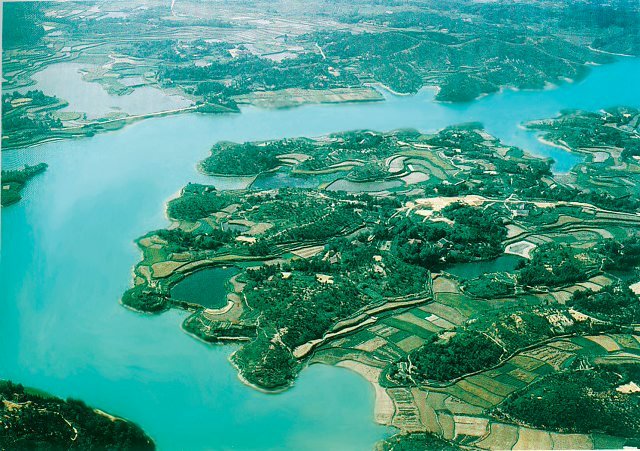 白鷺湖風景區鳥瞰圖